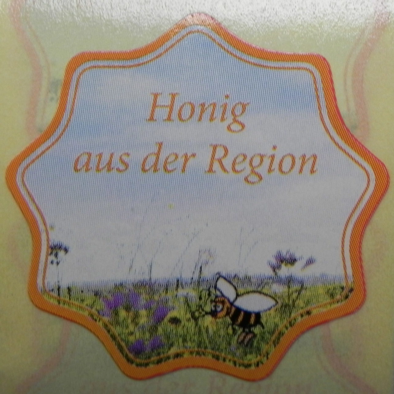 100 Etiketten/Aufkleber "Honig aus der Region" Imker,Imkerei 3,4cm,Bienen 