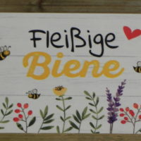 Filztasche "Fleißige Biene" 26tx40bx25h cm dunkelgrau,bestickt,Imkerei,Imker 